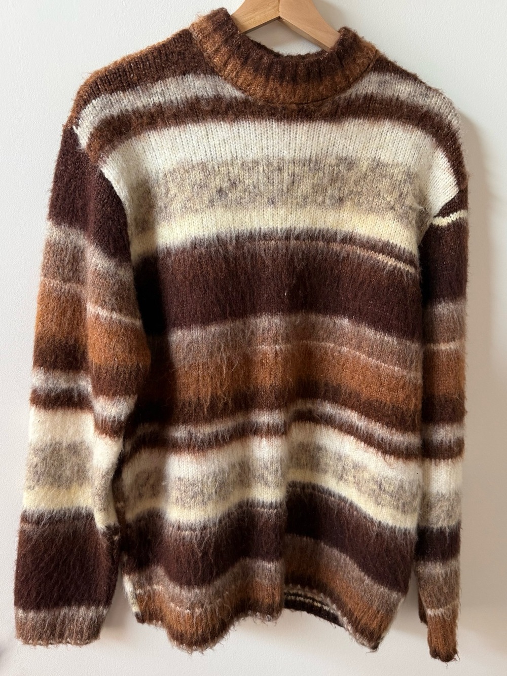 Zara Striped Wool-Blend Sweater
